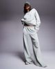 ASOS Weekend Collective Weekend Collective seamed sweatshirt in washed sage green - part of a set - 1