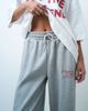 ASOS Weekend Collective Weekend Collective set baggy cuffed sweatpants with graphic in gray - 2