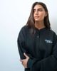 ASOS Weekend Collective Weekend Collective set oversized henley sweatshirt with graphic in black - 1