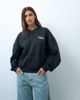 ASOS Weekend Collective Weekend Collective set oversized henley sweatshirt with graphic in black - 4