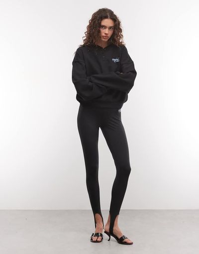 ASOS Weekend Collective Weekend Collective set stirrup legging in black