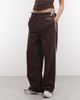 ASOS Weekend Collective Weekend Collective set straight leg jogger with blue piping in chocolate-Brown - 3
