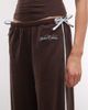 ASOS Weekend Collective Weekend Collective set straight leg jogger with blue piping in chocolate-Brown - 4