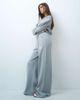 ASOS Weekend Collective Weekend Collective set waffle wide leg jogger in gray - 2