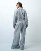 ASOS Weekend Collective Weekend Collective set waffle wide leg jogger in gray - 4