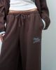 ASOS Weekend Collective Weekend Collective set wide leg sweatpants with blue piping detail in brown - 2