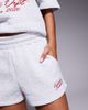 ASOS Weekend Collective Weekend Collective shorts with scribble logo in heather gray and red - part of a set - 2