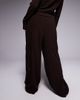 ASOS Weekend Collective Weekend Collective stretch micro fleece wide leg pants in chocolate - part of a set-Brown - 2