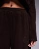 ASOS Weekend Collective Weekend Collective stretch micro fleece wide leg pants in chocolate - part of a set-Brown - 3