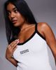ASOS Weekend Collective Weekend Collective tank top with contrast trim in white - 3