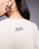 ASOS Weekend Collective Weekend Collective waffle knit cardigan with woven label in stone-Neutral - 4