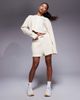 ASOS Weekend Collective Weekend Collective waffle knit nylon trim shorts in buttermilk - part of a set-Yellow - 1