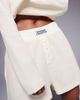 ASOS Weekend Collective Weekend Collective waffle knit nylon trim shorts in buttermilk - part of a set-Yellow - 3