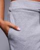 ASOS Weekend Collective Weekend Collective waffle knit wide leg pants in heather gray - part of a set - 3