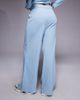ASOS Weekend Collective Weekend Collective wide leg waffle knit sweatpants in dusky blue - part of a set - 3