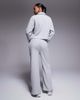 ASOS Weekend Collective Weekend Collective wide leg waffle sweatpants in gray - part of a set - 4