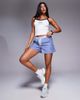 ASOS Weekend Collective Weekend Collective woven shorts in blue stripes - 2
