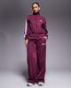ASOS Weekend Collective Weekend Collective zip up poly-tricot tracksuit top in burgundy - part of a set-Red - 3
