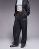 ASOS Weekend Collective Weekend Collective zip up wide leg sweatpants with metallic thread in charcoal - part of a set-Gray - 4