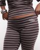 ASOS Weekend Collective Weekend Colletive Curve fold over pants in striped print - part of a set-Multi - 3