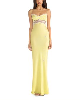 asta resort stella cut out dress Dresses To Wear At Size:FR 42 girl baby shower Maxi dress Valentino Garavani chantilly lace