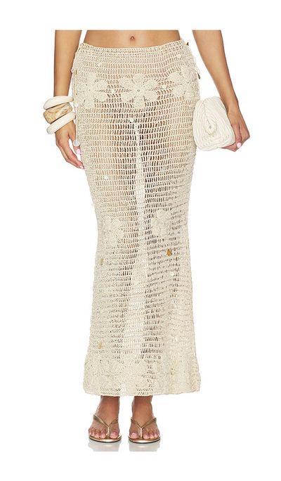 ASTA RESORT ASTA RESORT Charlotte Hand Crochet Skirt