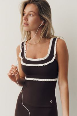 Astoria Activewear Ruffled Tank Top