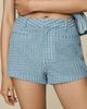 ASTR The Label Arden Denim High-Rise Mini Shorts - 2