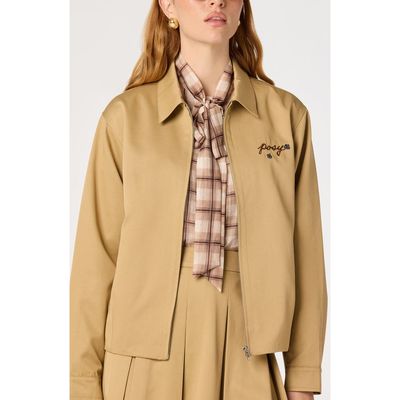 ASTR the Label ASTR the Label Alice Embroidered Cotton Blend Jacket