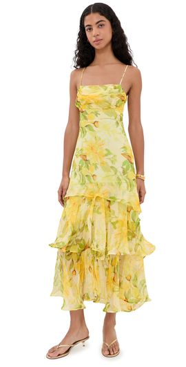 ASTR the Label ASTR the Label Alison Dress Yellow Floral