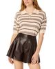 Astr The Label Astr the Label Atherton Flared Faux Leather Shorts - 4