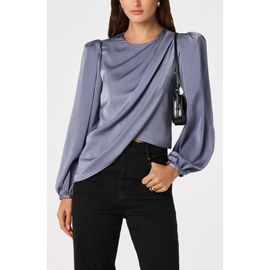 ASTR the Label ASTR the Label Beatrice Satin Drape Top