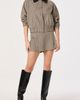 ASTR the Label ASTR the Label Billie Gingham Jacket with Faux Leather Collar - 4