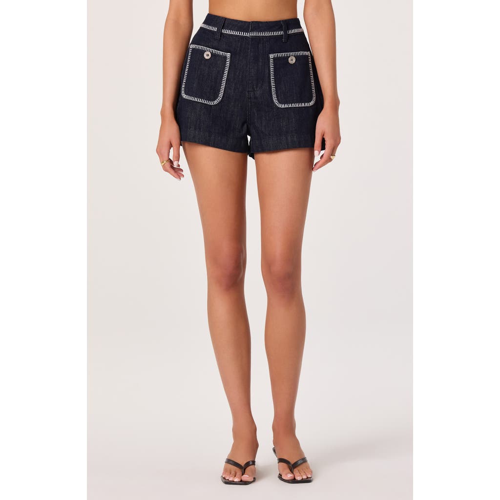 ASTR the Label ASTR the Label Bobbie Stitch Detail High Waist Shorts