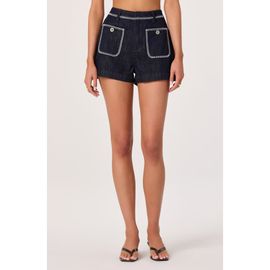ASTR the Label ASTR the Label Bobbie Stitch Detail High Waist Shorts