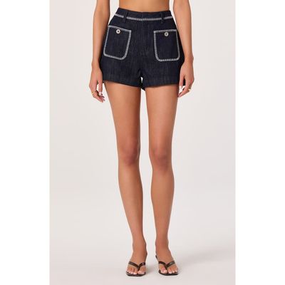 ASTR the Label ASTR the Label Bobbie Stitch Detail High Waist Shorts