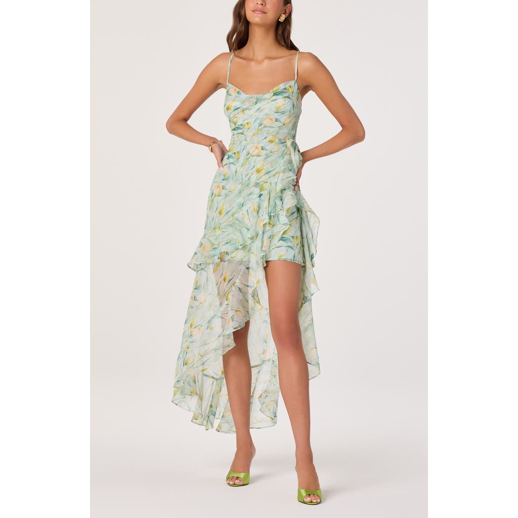 ASTR the Label ASTR the Label Candace Floral High Low Dress
