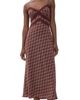 ASTR the Label ASTR the Label Carin Dress Wine Plaid - 1