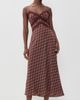 ASTR the Label ASTR the Label Carin Dress Wine Plaid - 2