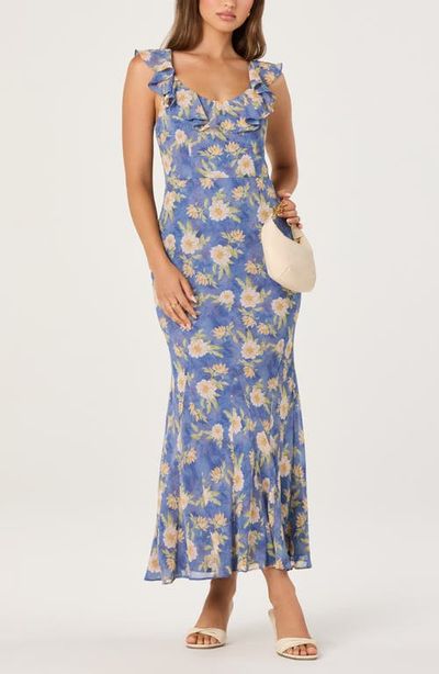 ASTR the Label ASTR the Label Caroletta Floral Ruffle Maxi Dress
