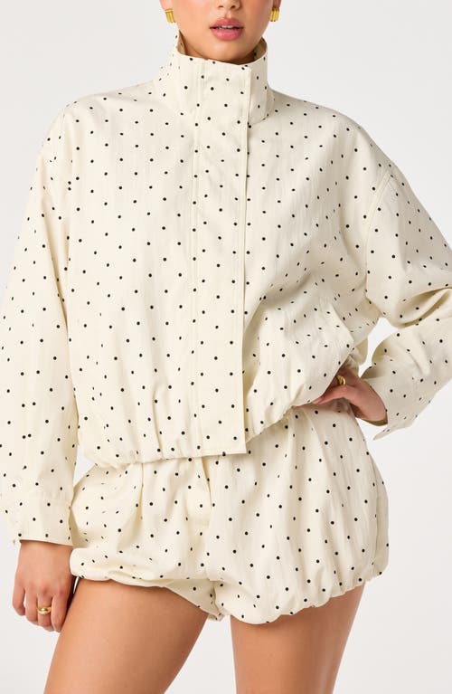 ASTR the Label ASTR the Label Collins Polka Dot Bomber Jacket