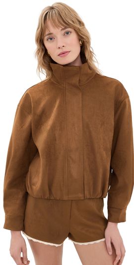 ASTR the Label ASTR the Label Cooper Faux Suede Jacket Chestnut