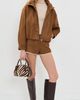 ASTR the Label ASTR the Label Cooper Faux Suede Jacket Chestnut - 5