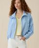 ASTR The Label ASTR The Label Cooper Oversized Bomber Jacket in Blue Plaid, Women's at Urban Outfitters - 1