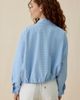 ASTR The Label ASTR The Label Cooper Oversized Bomber Jacket in Blue Plaid, Women's at Urban Outfitters - 4