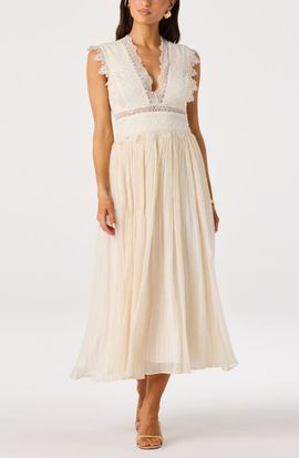 ASTR the Label ASTR the Label Eloise Mixed Media Midi Dress