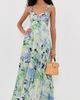 ASTR the Label ASTR the Label Emese Dress Green Blue Floral - 5