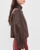 ASTR the Label ASTR the Label Estero Faux Leather Jacket Brown - 4