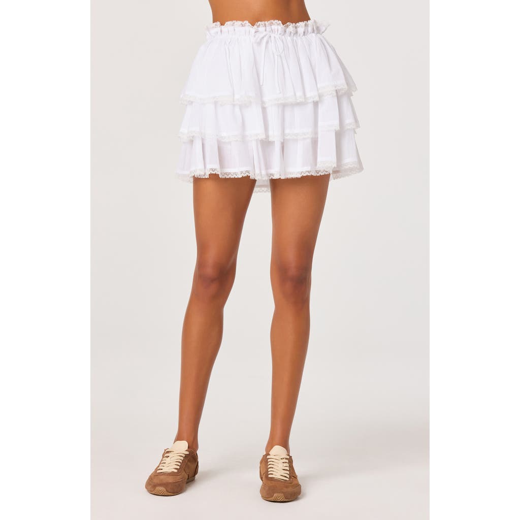 ASTR the Label ASTR the Label Genever Tiered Cotton Miniskirt