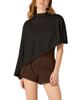 Astr The Label Astr the Label Jailene Asymmetric Hem Poncho Top - 1